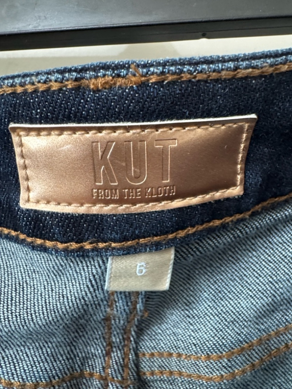KUT FROM THE KLOTH Meg High Rise Fab Ab Wide Leg Roll Up Jeans - Picture 5 of 8